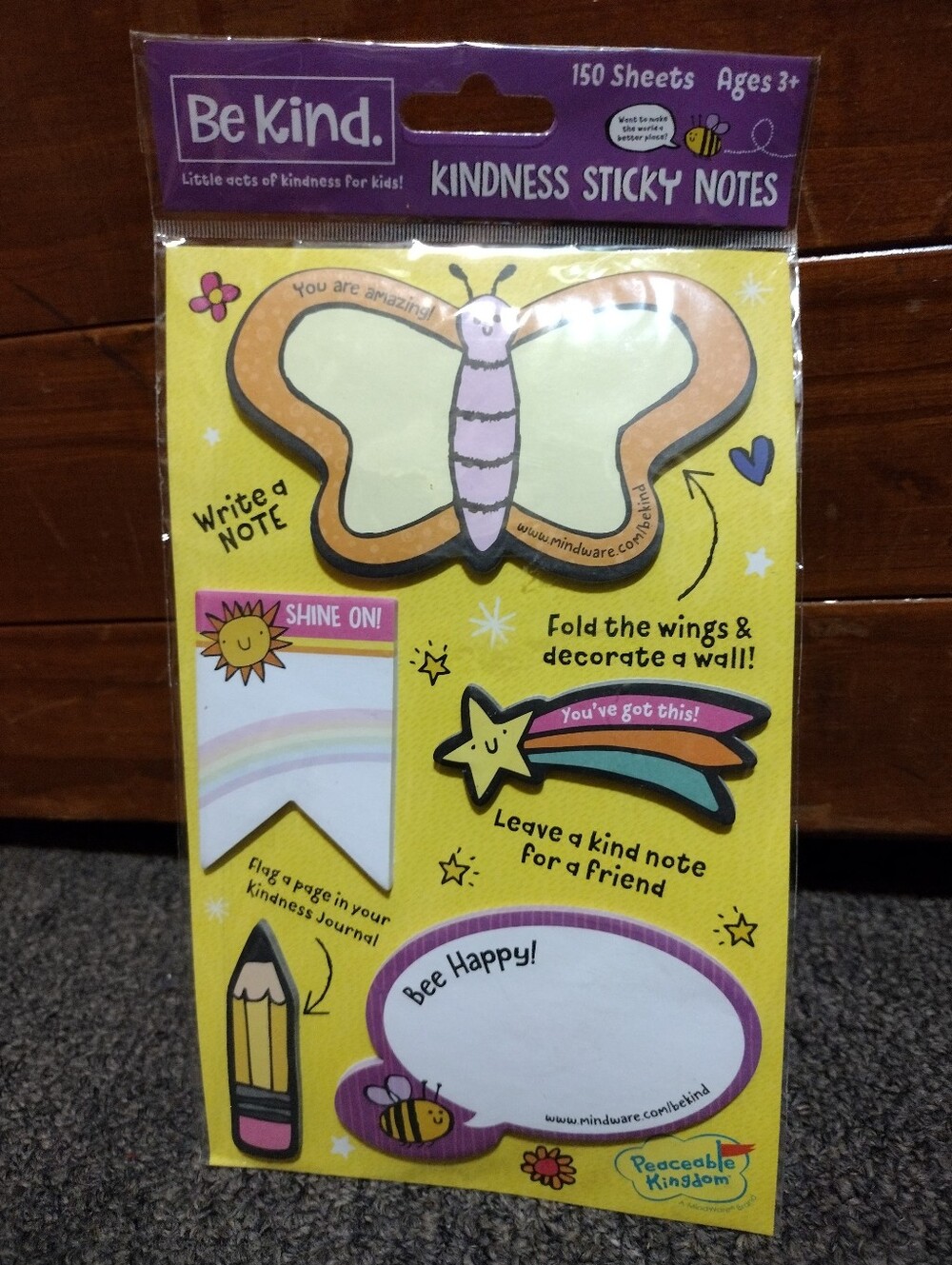 Be Kind Butterfly Kindness Sticky Notes 150 Sheets